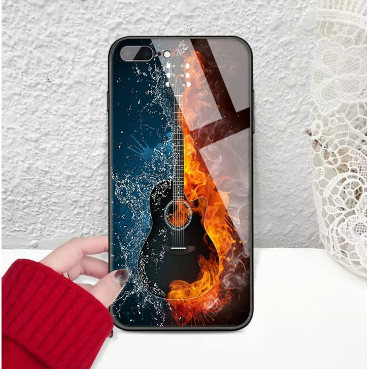 Ốp Điện Thoại Mặt Kính Hình Đàn Guitar Cho Oppo Vivo Xiaomi Samsung Iphone Realme Y15 Y17 Y19 Y91c A12 A31 A1k (48)