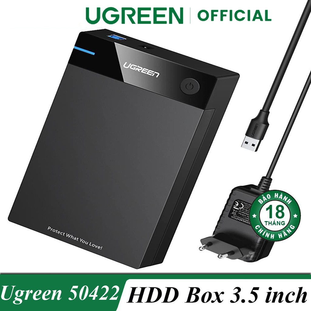 Hộp Đựng HDD 3.5 Inch Ugreen 50422 Chính Hãng