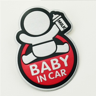 Tem xe Baby in Car tay cầm bình sữa