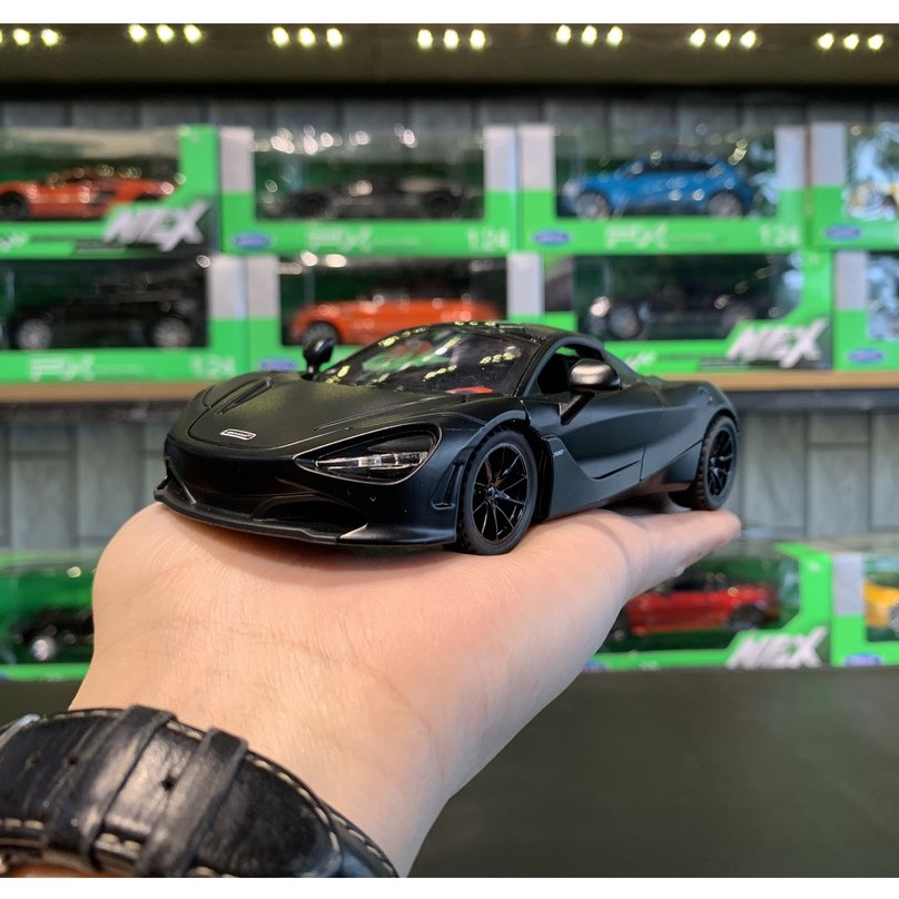 Mô hình siêu xe Mclaren 720s Tỉ lệ 1:32 của hãng JINLIFANG (đen+Tím)