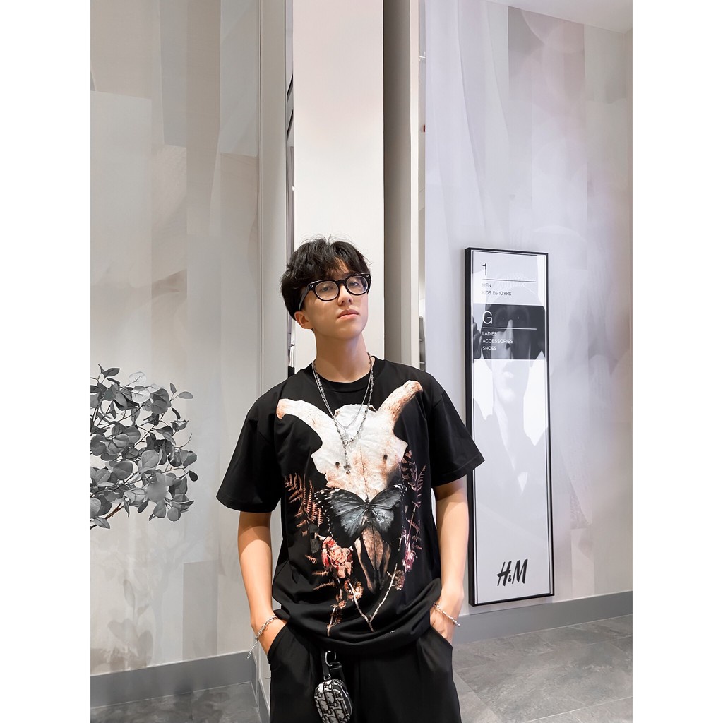 [RẺ VÔ ĐỊCH] Áo thun unisex Đầu Sừng basic form rộng tay lỡ dành cho nam nữ