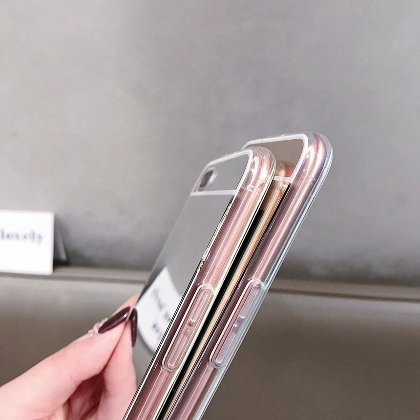 Ốp điện thoại mềm chống rơi mặt tráng gương trang điểm cho Samsung Galaxy J6 Plus J5 J6 J7 Prime J4 J6 J8 2018