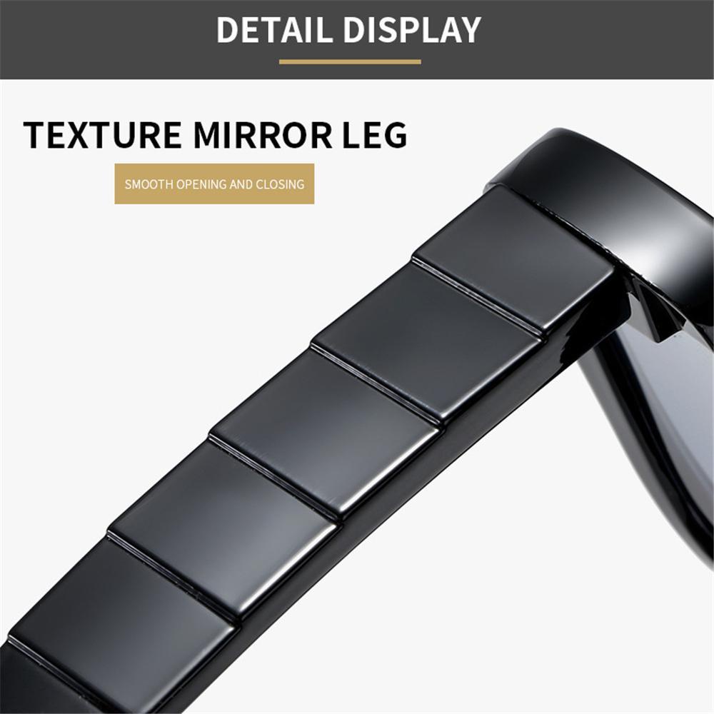 Rowans Kính Mát Gọng Vuông Nhỏ Hình Chữ Nhật Màu Xanh Lam Trong Suốt Phong Cách Retro