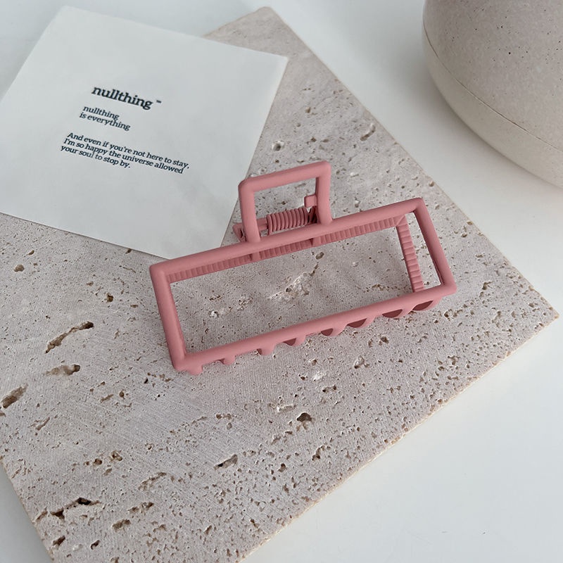 Kẹp Tóc Kim Loại Hình Vuông Màu Đen Cỡ Nhỏ Thời Trang Mùa Hè Cho Nữ