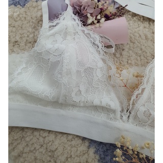 ÁO BRALETTE REN MI TRẮNG
