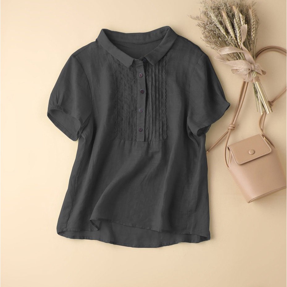 Áo sơ mi chất đũi xước tơ mát mịn, thời trang dành cho nữ ( mã T51) | BigBuy360 - bigbuy360.vn