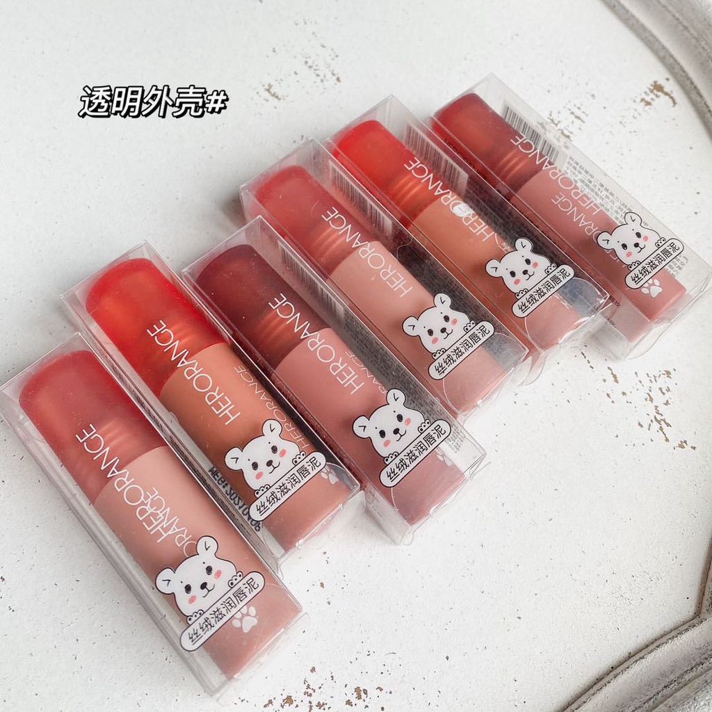 Son Kem Lì Mịn Môi Herorange Air Velvet Lip Gloss Và Phong Cách Grumpy Bear