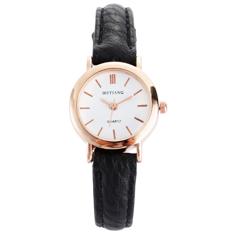 Đồng Hồ Nữ Chính Hãng MSTIANQ TD5 Dây Da Cao Cấp Kiểu Dáng Thời Trang Vintage Đẹp Giá Rẻ Cho Học Sinh Sinh Viên