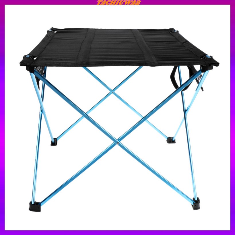 [Tachiuwa2] Bàn Xếp Di Động Bằng Hợp Kim Nhôm Với Túi Lưới Đa Năng Cho Hoạt Động Ngoài Trời / Lễ Hội / BBQ