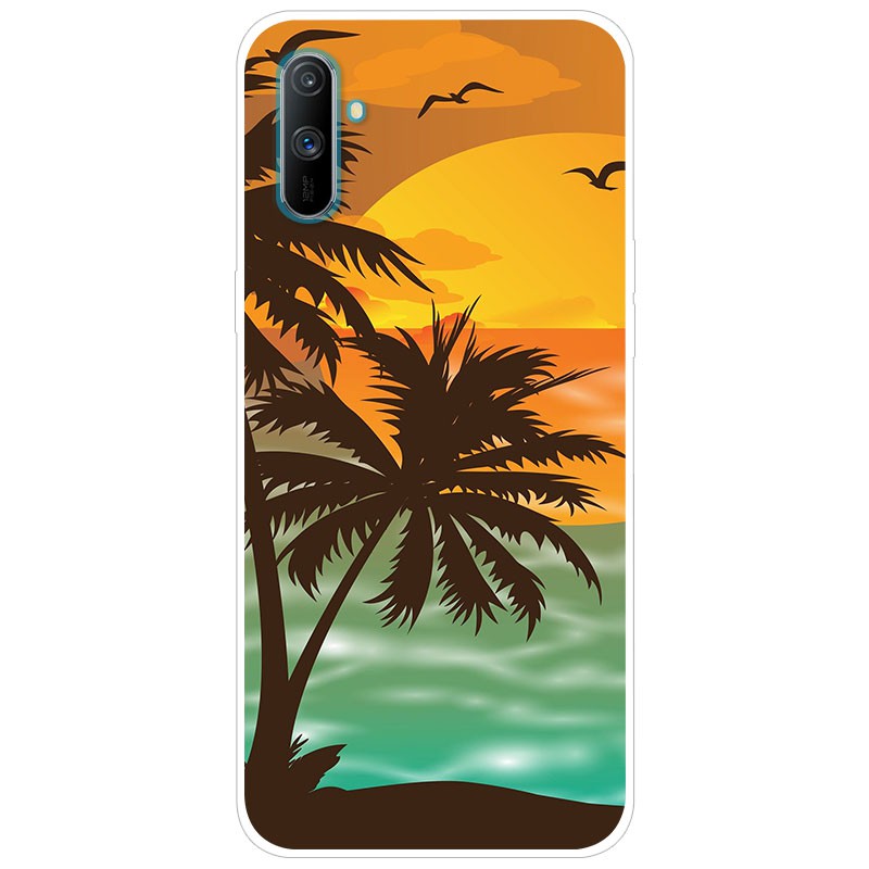 Ốp điện thoại từ TPU silicon mềm họa tiết hoạt hình dễ thương dành cho Realme C3i