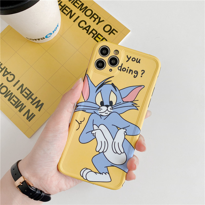 Ốp Lưng Tpu Họa Tiết Hoạt Hình Tom And Jerry Thời Trang Cho Iphone12Pro / 11 Pro / 7 / 8plus X / Xs Xr Xsmax