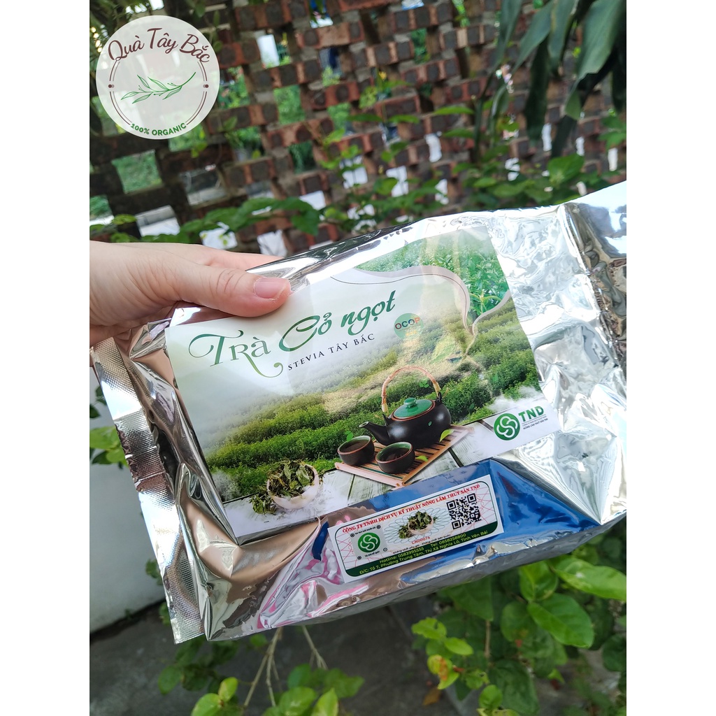 Cỏ ngọt sấy khô Stevia Tây Bắc 100g chứng nhận OCOP