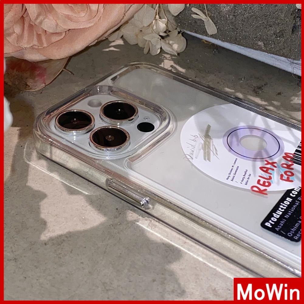 Ốp điện thoại silicon trong in CD nút kim loại thích hợp cho iPhone 11 Pro Max 13 Pro Max 12 Pro Max 7Plus xr XS Max