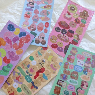 Sticker Gấu Chubby Bear Picnic