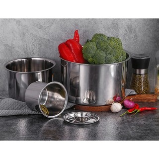 HỦ/THỐ INOX ĐỰNG GIA VỊ ĐỦ SIZE