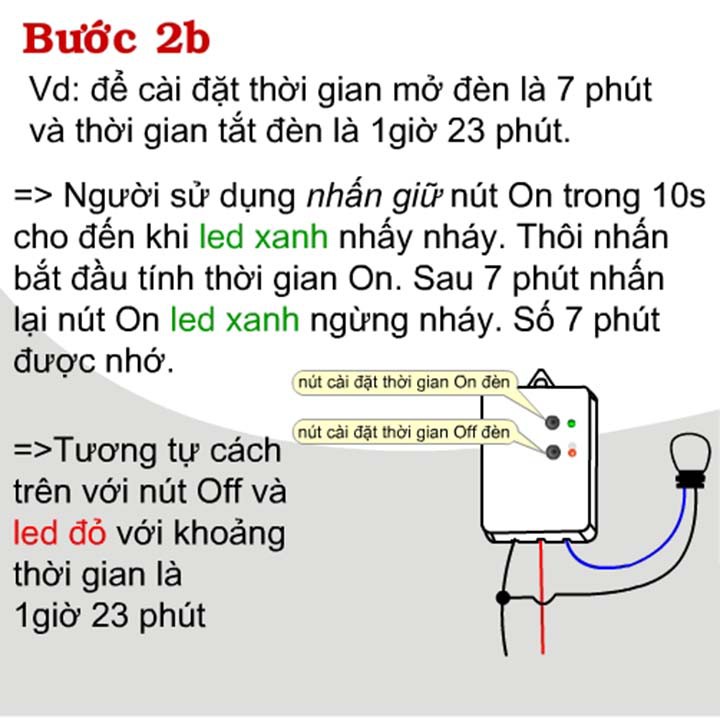 Công tắc hẹn giờ bật tắt luân phiên TM3C cao cấp