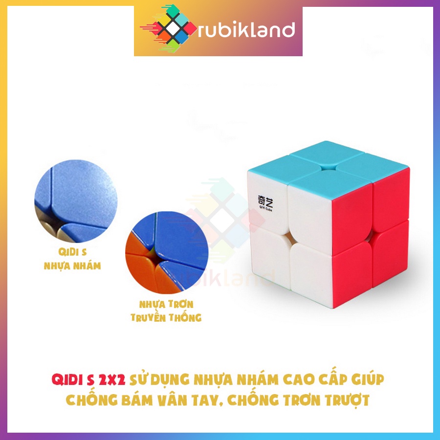 Rubik 2x2 QiYi QiDi S Rubic 2 Tầng Stickerless Cao Cấp Đồ Chơi Trí Tuệ