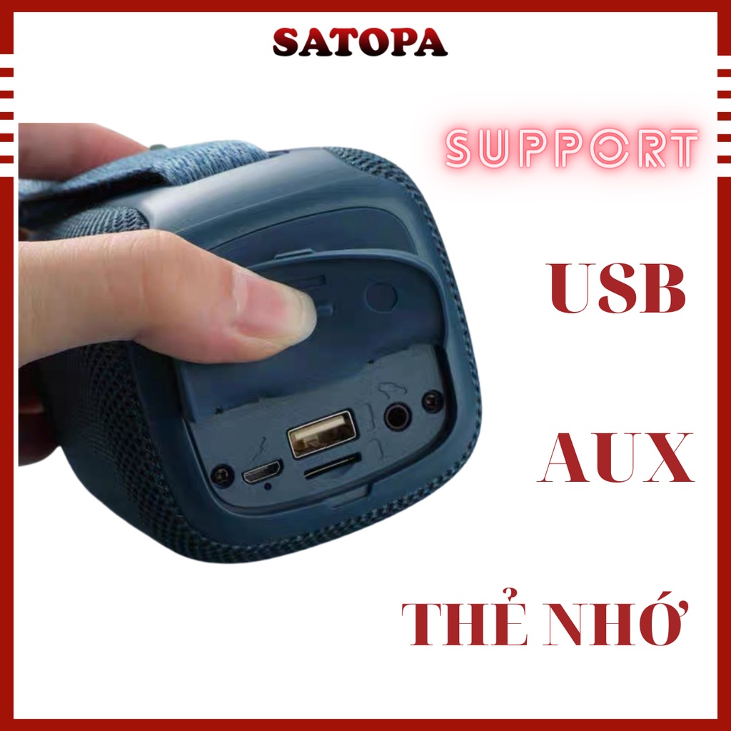 Loa không dây mini TG-339, Loa nghe nhạc bluetooth mini hỗ trợ thẻ nhớ Usb jack 3.5 kết nối máy tính - SATOPA