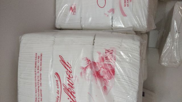Gói 1kg giấy ăn. Trắng. Giá 60k 1kg