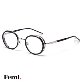 Gọng kính cận tròn nam nữ Femi Dax chính hãng mắt kính chống ánh sáng xanh