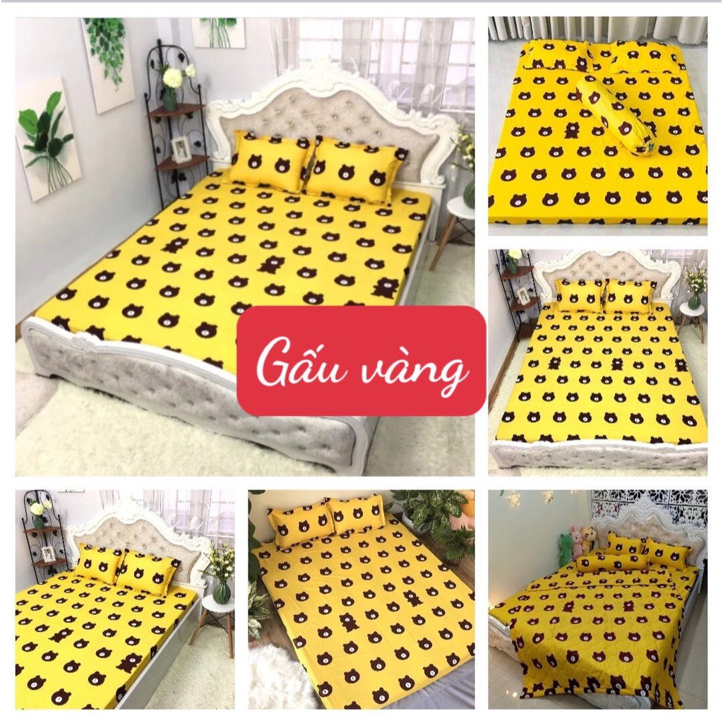 Ga giường cotton đẹp mát bo chun đủ size nệm 1m2 1m4 1m5,1m6