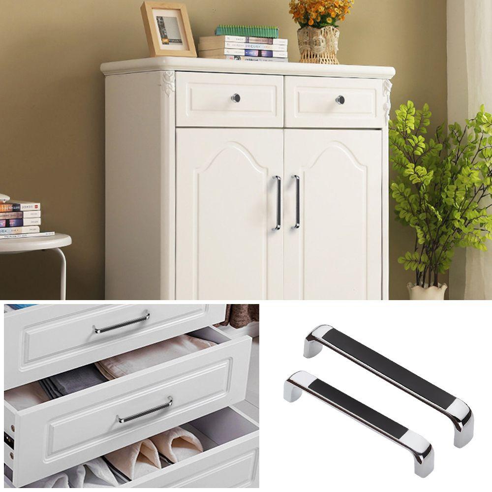 LAKAMIER Bộ 2 Tay Nắm Cửa Tủ Bằng Hợp Kim Kẽm Phong Cách Hiện Đại