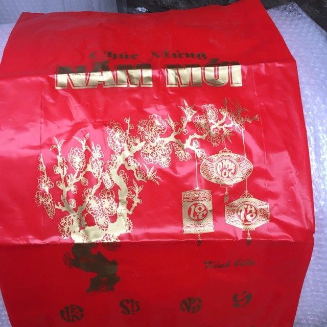 1 chiếc túi đỏ chúc mừng năm mới loại to, dày, dai | WebRaoVat - webraovat.net.vn
