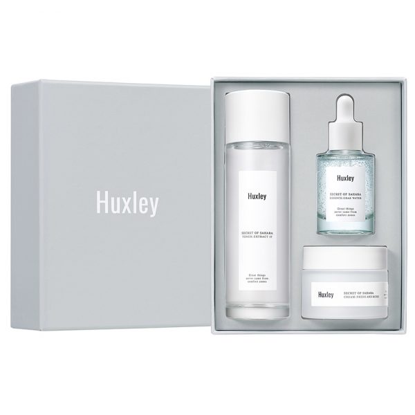 Bộ dưỡng da Huxley Hydration Trio Set 3 món giúp dưỡng ẩm tái tạo da