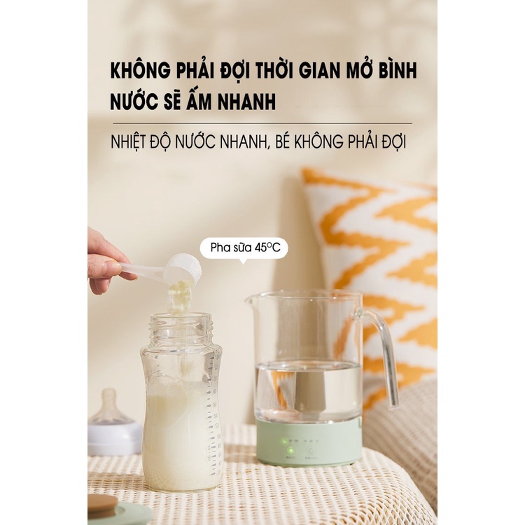 Ấm Điện Thủy Tinh Đa Năng Mokkom Bảo Hành 12 Tháng