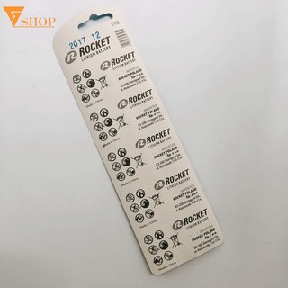 Pin Rocket CR2032 Vỉ 5 Viên Lithium 3V
