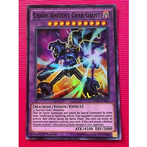 Thẻ bài YUGIOH - Chaos Ancient Gear Giant - RATE-EN041 - Super Rare 1st Edition