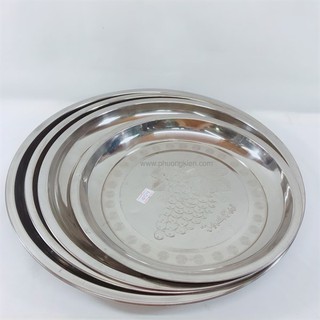 KHAY INOX TRÒN  T.Q các size 34-36-38-40