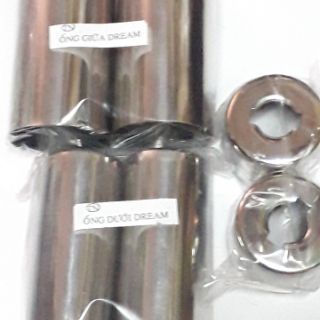 Chụp phuộc sau inox Dream bộ