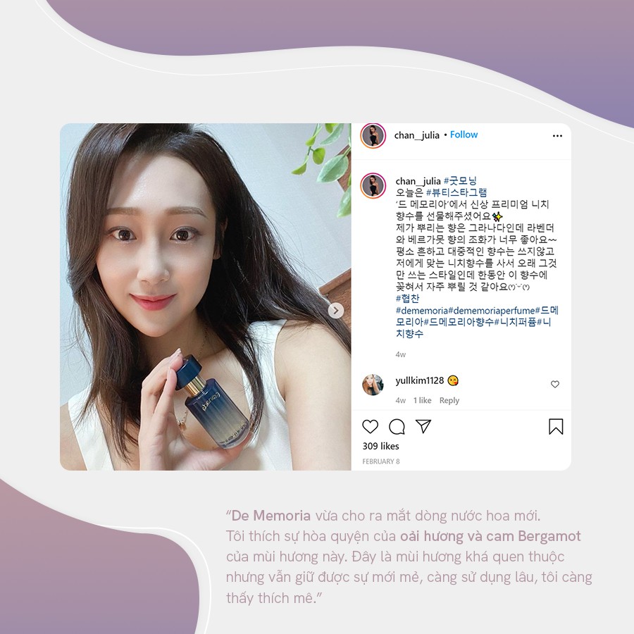 Nước Hoa Nội Địa Hàn Quốc DE MEMORIA 30ml | Thế Giới Skin Care