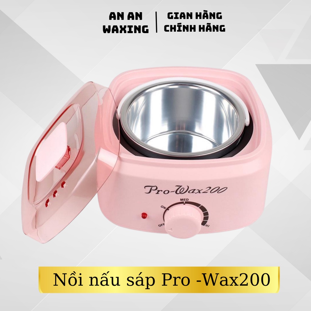 Nồi nấu sáp wax lông, máy nấu sáp wax triệt lông tại nhà,SPA loại nồi PRO100, PRO200, Nồi chống dính- Tặng kèm que gỗ