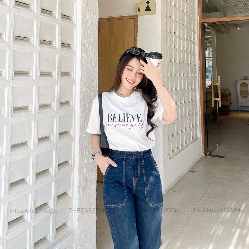 QUẦN JEANS BAGGY TÚI VUÔNG ZAREEN JEA115 XANH ĐẬM