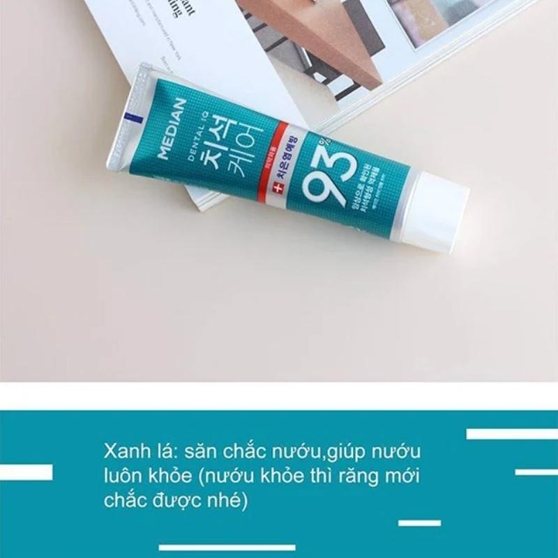 Kem đánh răng median dental IQ 93% Toothpaste 120g, giúp trắng răng, giảm ố, loại bỏ mùi hôi