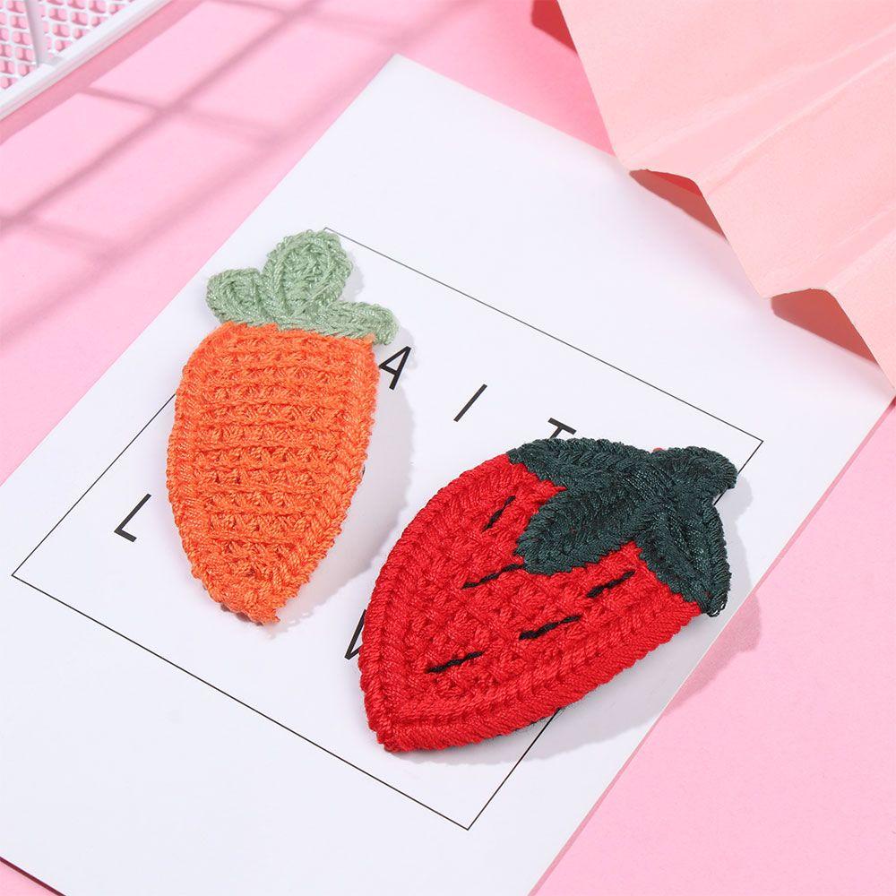 Kẹp Tóc Đan Hình Trái Cây Kiểu Công Chúa Dễ Thương Cho Bé Gái