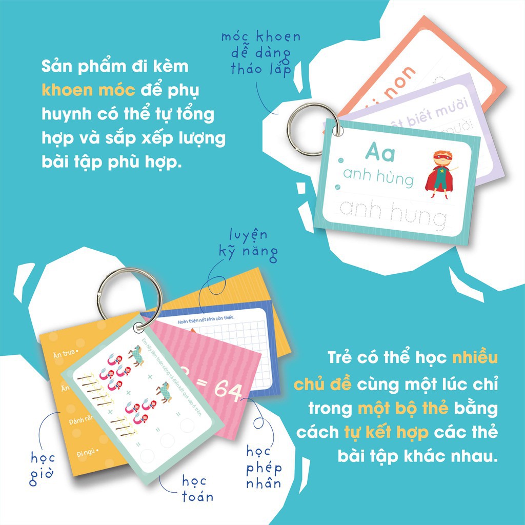 Flashcards - Bộ thẻ Vui Vẻ Học Giờ (Dành cho trẻ từ 3 tuổi) - Crabit Kidbooks