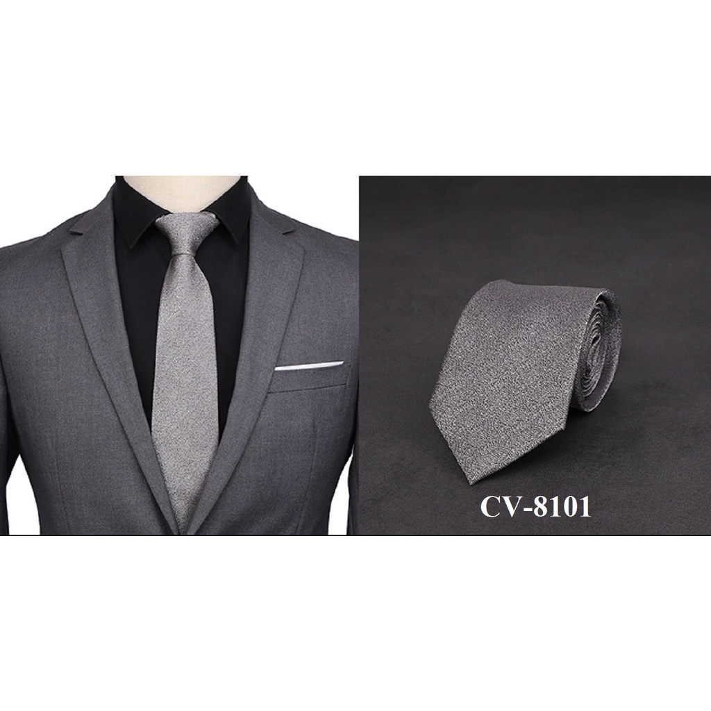 Cravat Nam bản lớn 8cm phù hợp phong cách công sở, thanh lịch, cà vạt nam thời trang - CV-8101
