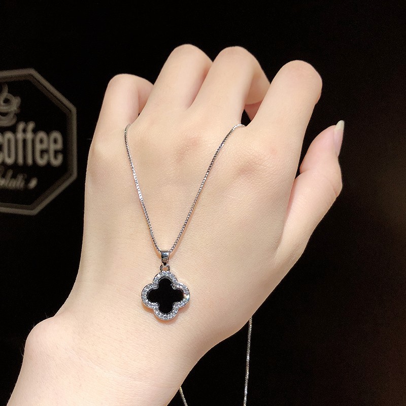 Hoa tai cỏ 4 lá may mắn, hoa tai xinh xắn, hoa tai Hàn Quốc