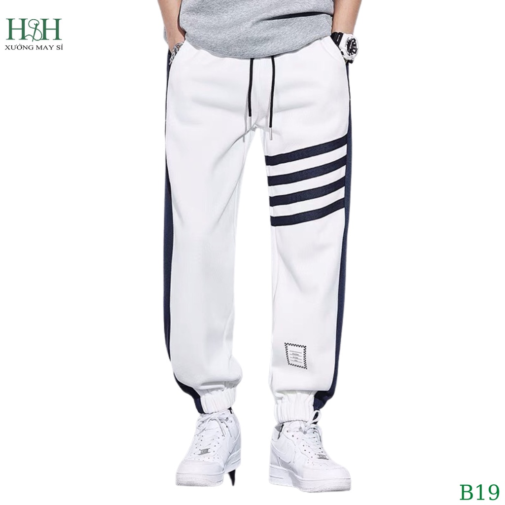 Quần jogger nam nữ, quần dài chất liệu nỉ cao cấp phong cách trẻ trung H&amp;H