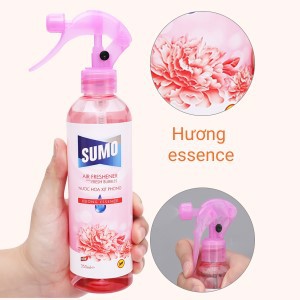 Nước hoa xịt phòng Sumo hương essence 350ml Xanh (Hoa Cỏ)/ Hồng (Hoa Hồng)/ Tím (Chanette)