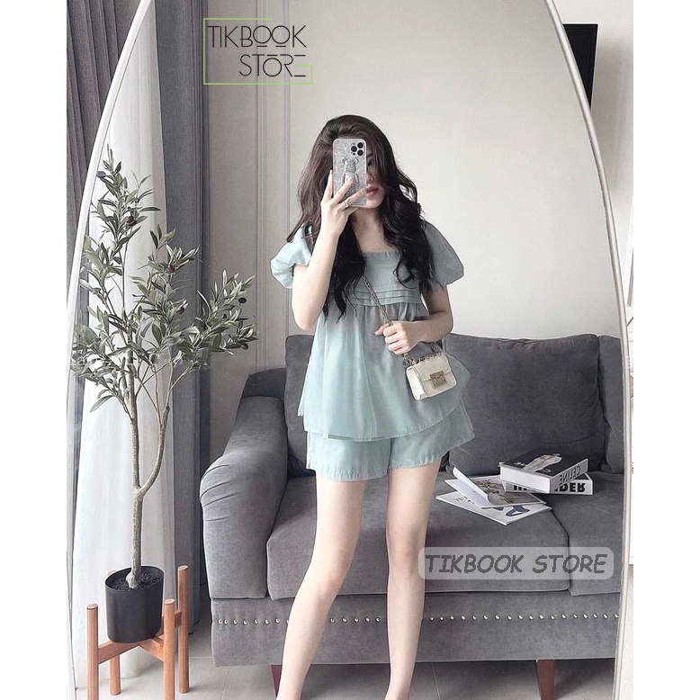 SẴN - Set voan nữ mùa hè siêu hot - Tikbook Store
