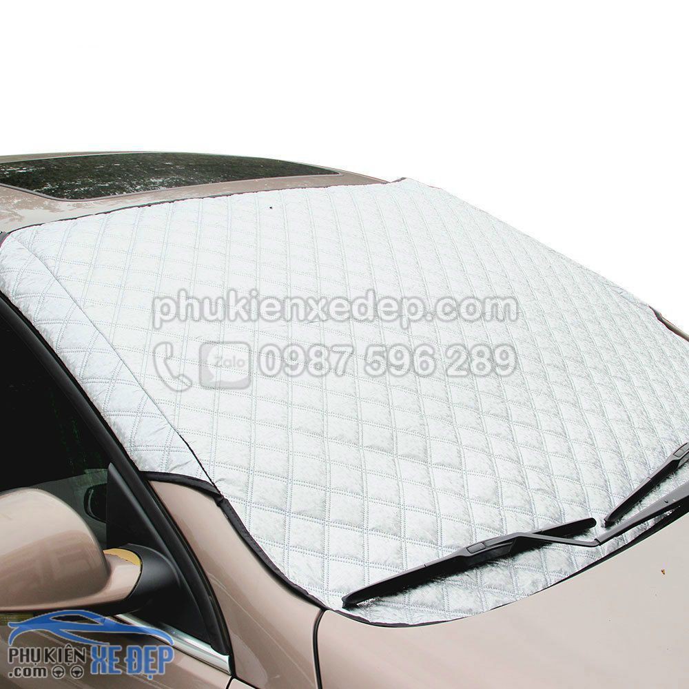 Tấm che nắng kính lái ô tô 3 lớp chống nóng cực kỳ hiệu quả, trần bông giảm nhiệt hấp thụ nhiệt