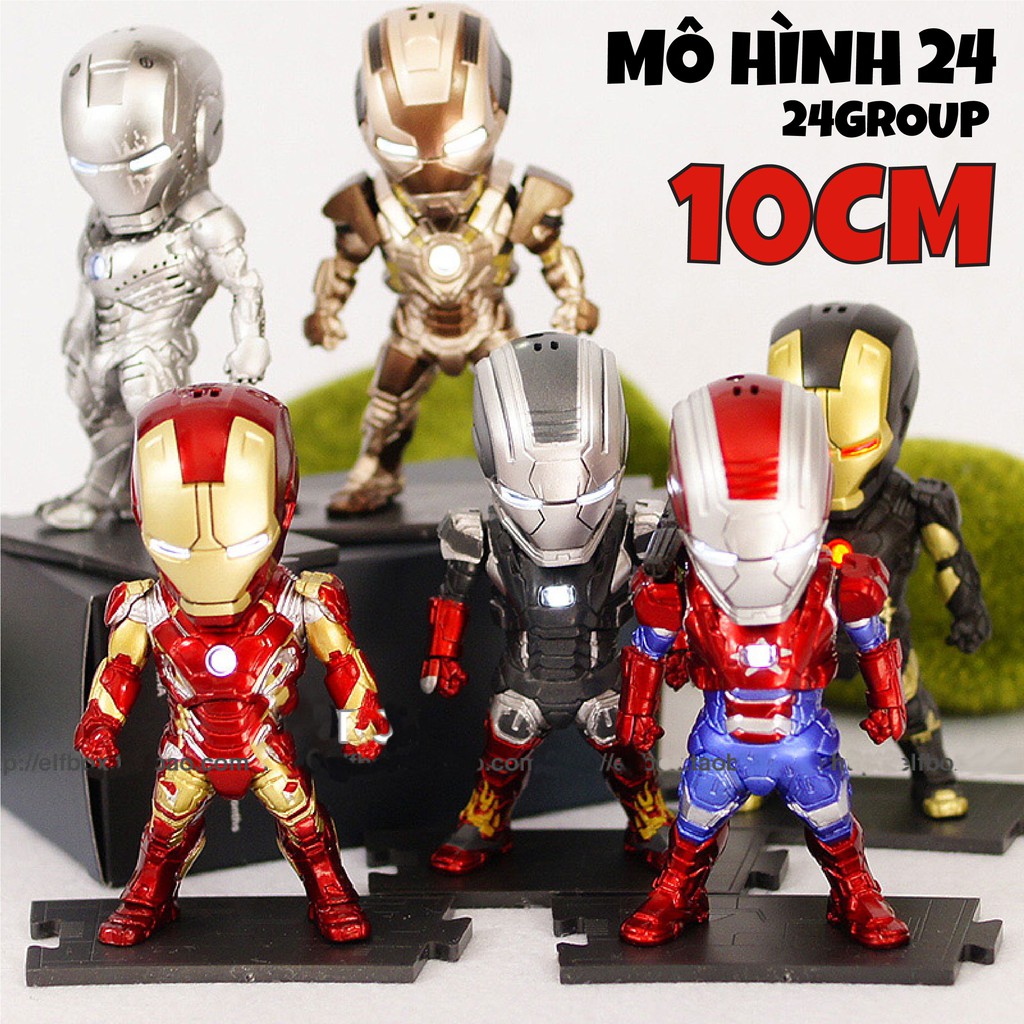 [RẺ VÔ ĐỊCH] MÔ hình cao cấp Iron Man Đồ chơi figure chibi Marvel Ironman Người sắt MK Tony Stark avenger