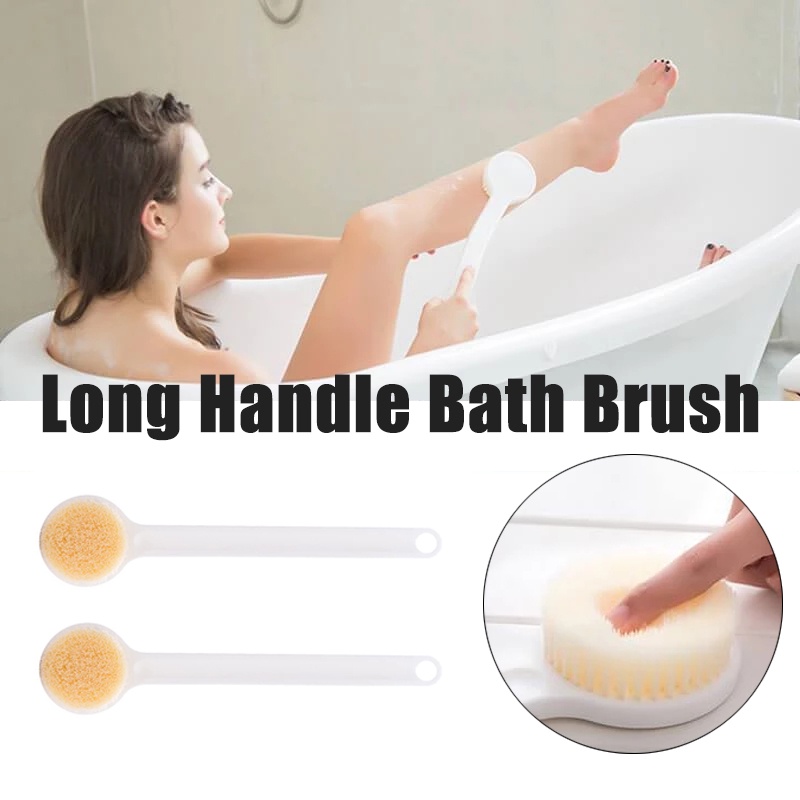 Bàn Chải Chà Lưng Tẩy Tế Bào Chết Toàn Thân Tay Cầm Dài Mềm