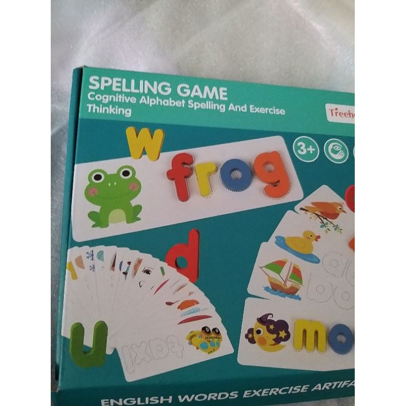 [Ảnh Thật] Spelling Game - Chữ Cái Tiếng Anh,52 bộ thẻ học ghép chữ