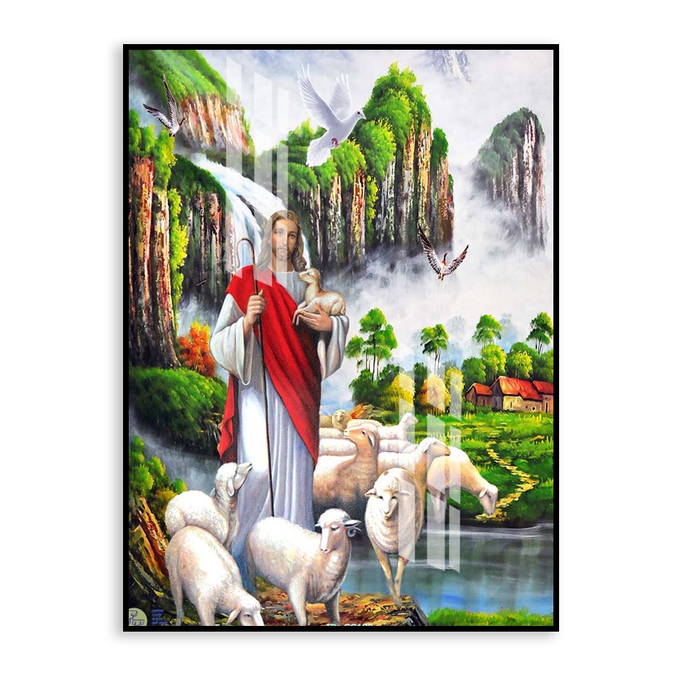 Tranh tráng gương thegioiquatangqh.vn, in chủ đề Công Giáo đẹp