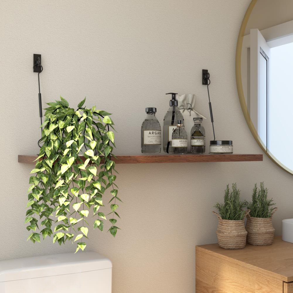 HomeBase STACKO Kệ gỗ trang trí treo tườngThái Lan W80xD24xH27cm